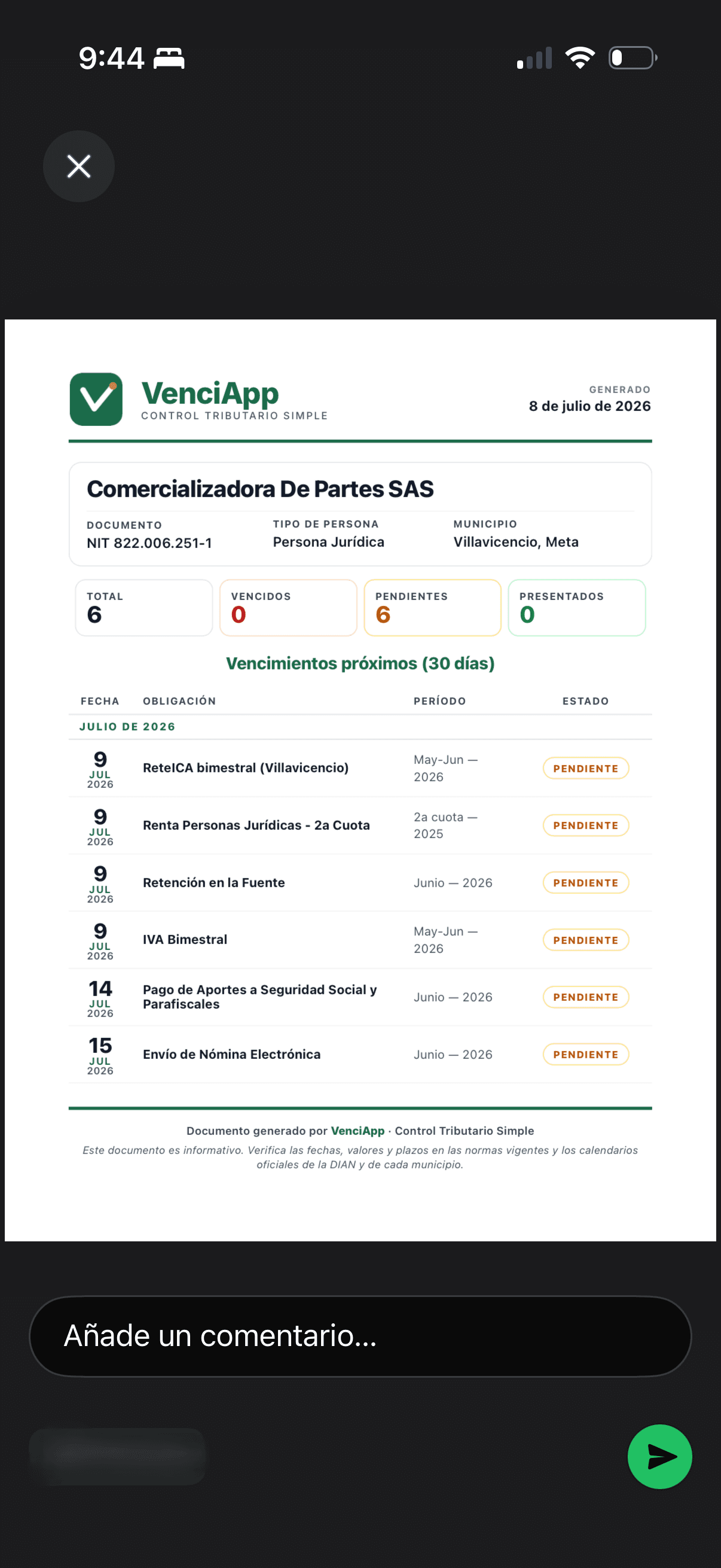 Reportes y PDFs con tu marca
